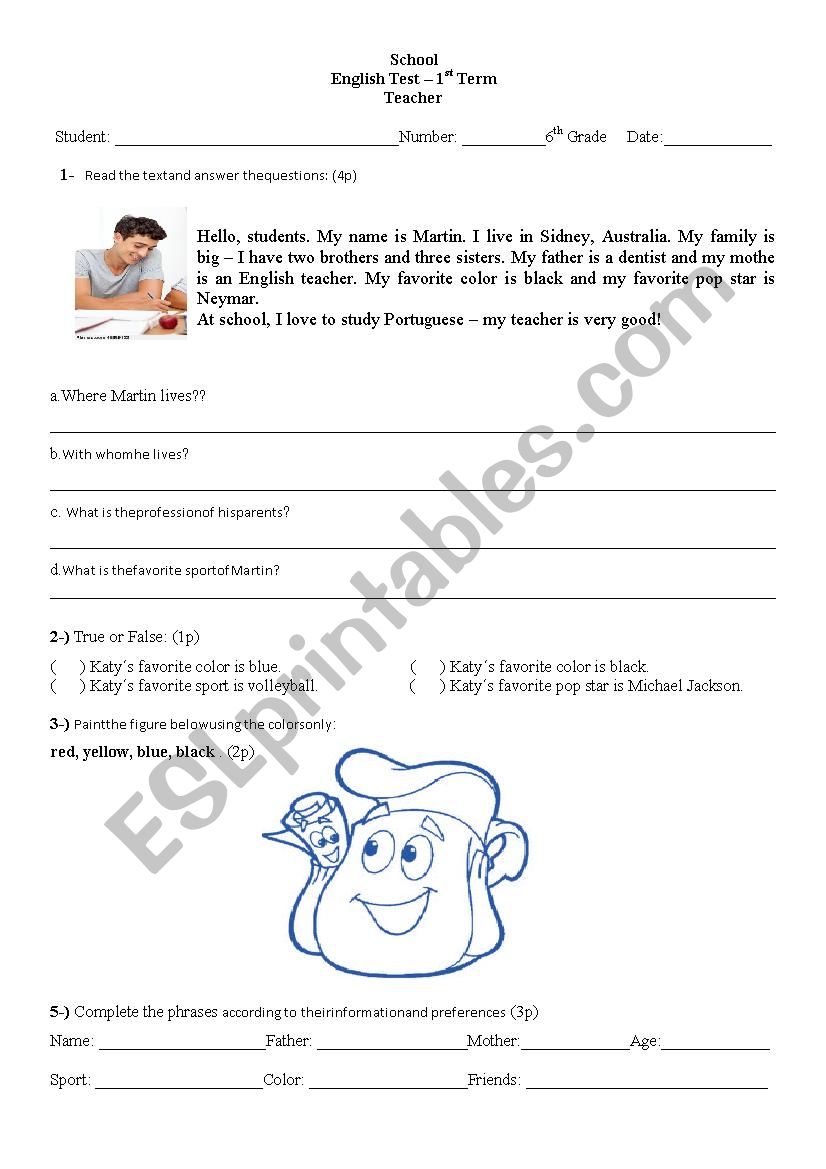 Evaluation worksheet