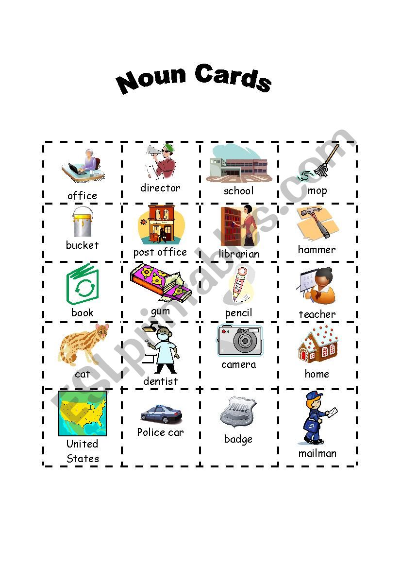 Fun Way to learn Nouns worksheet