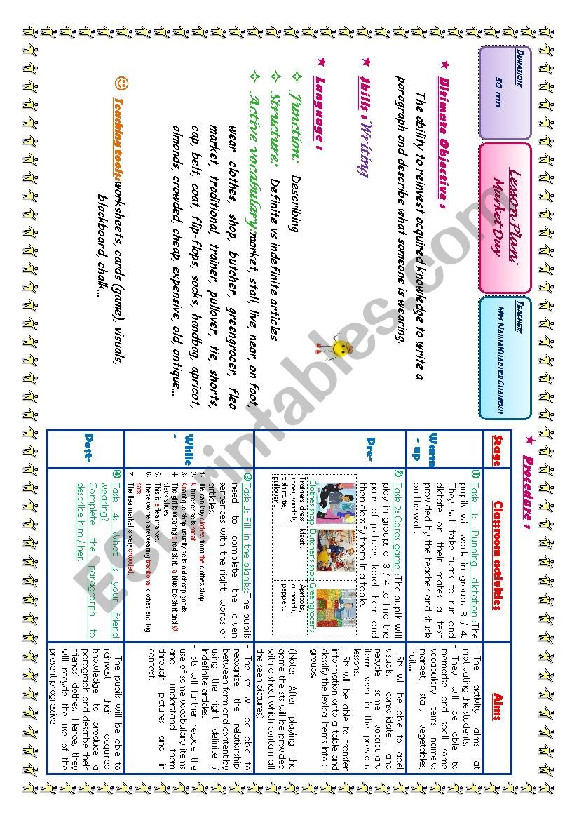 Market Day / Clothes (Part 3) worksheet