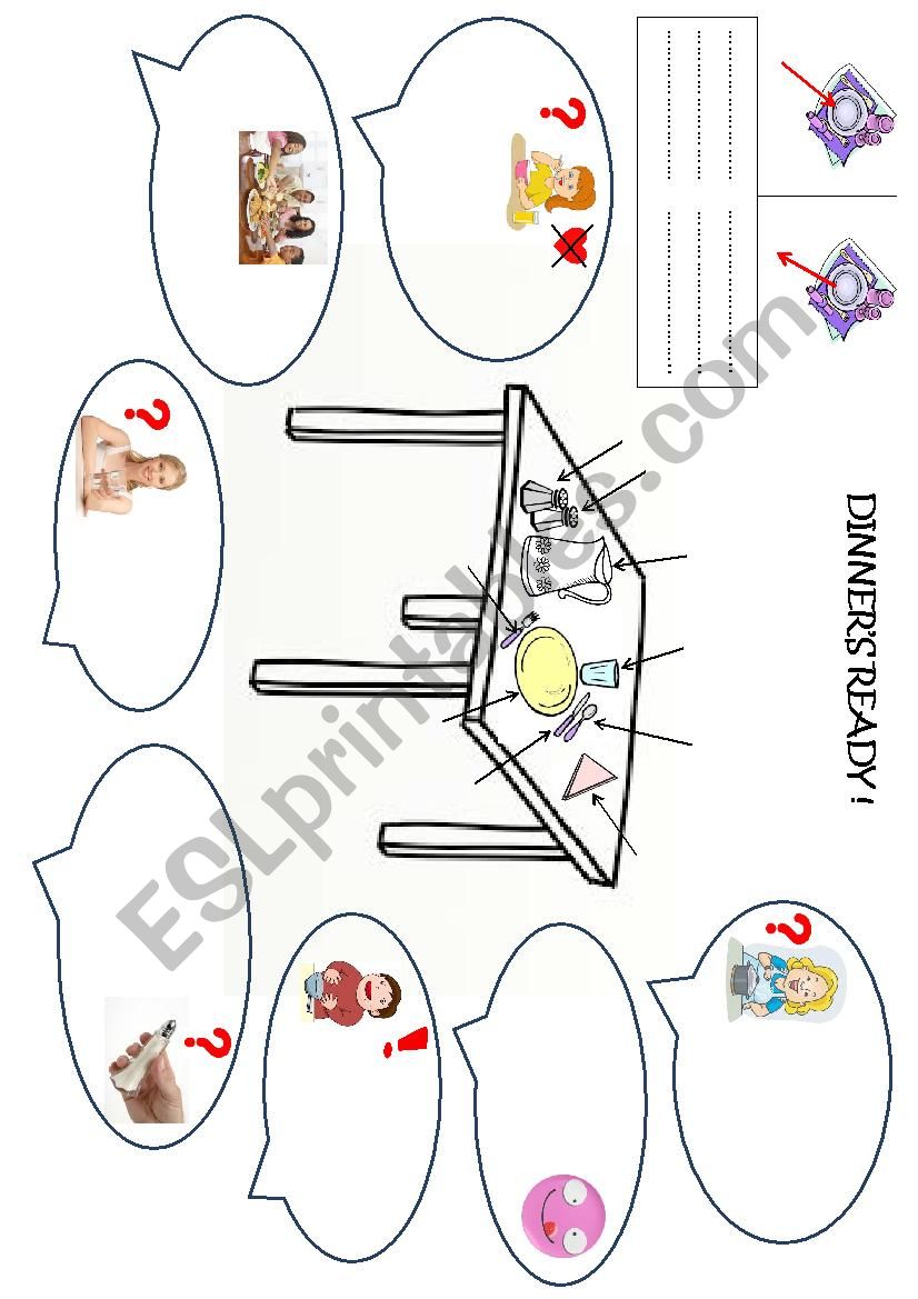 Around the table worksheet