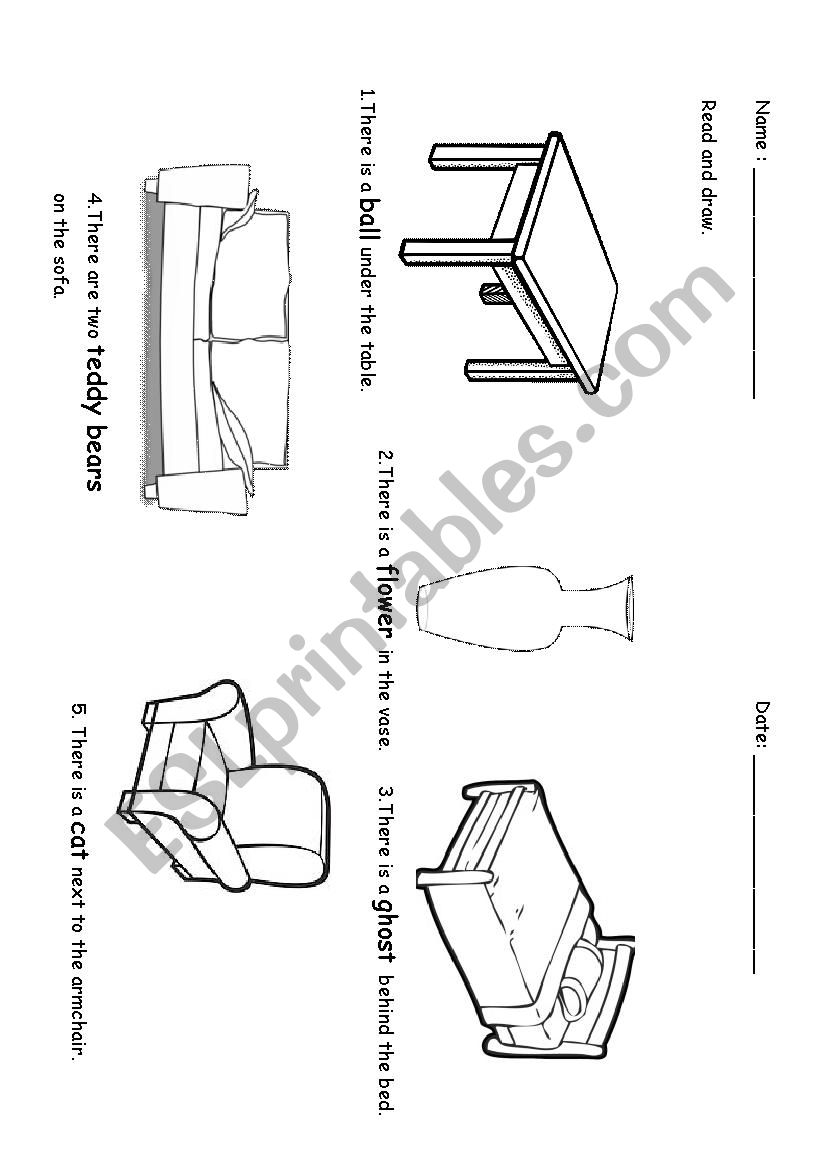 Prepositions of place and There is-There are