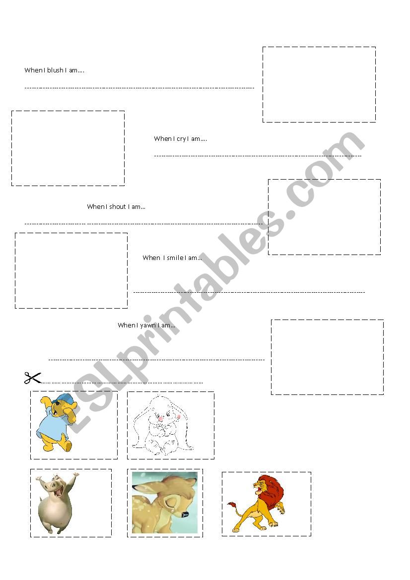 Feelings worksheet