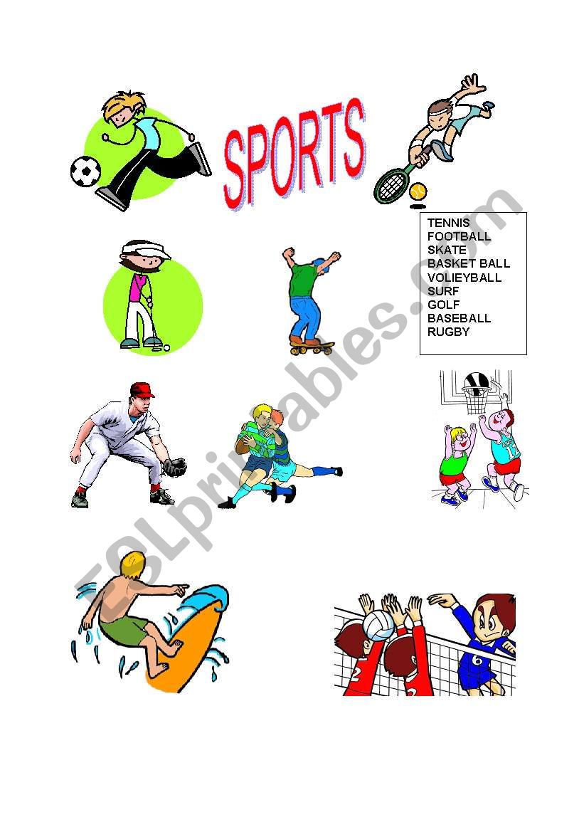 SPORTS worksheet