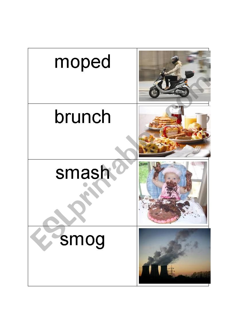 blends worksheet