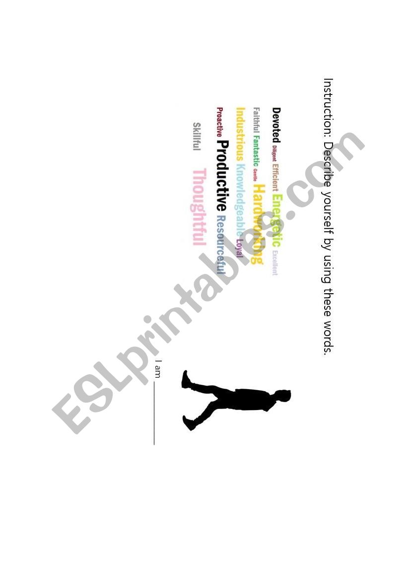 self describing exercise  worksheet