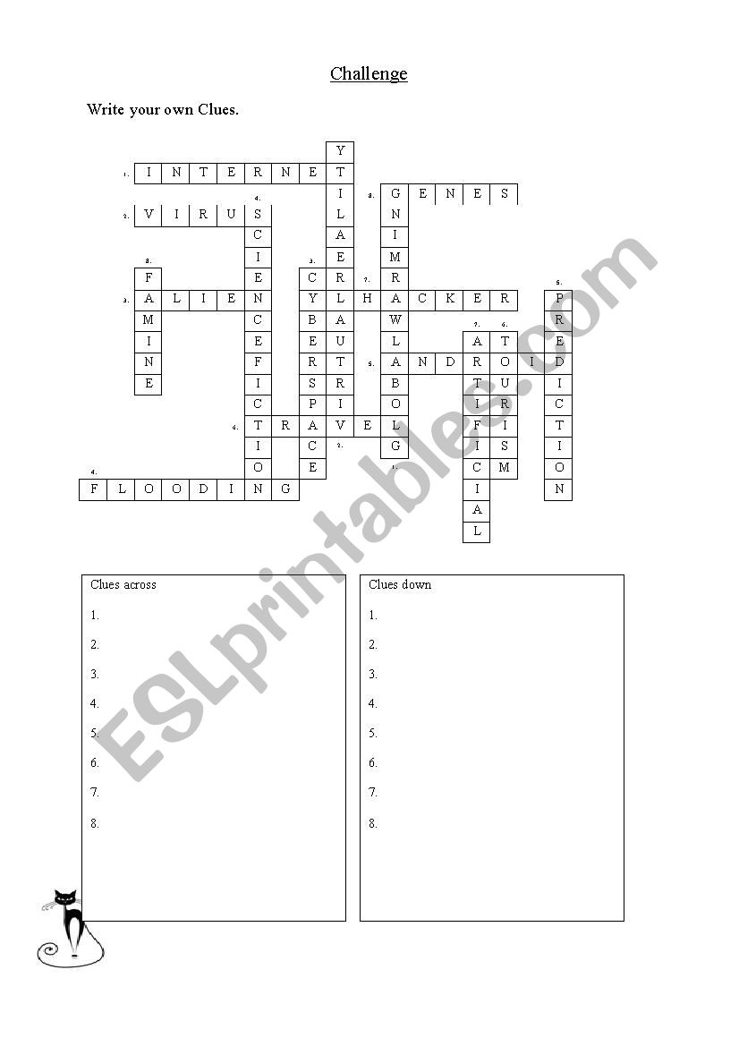 Cyber Space Puzzle worksheet