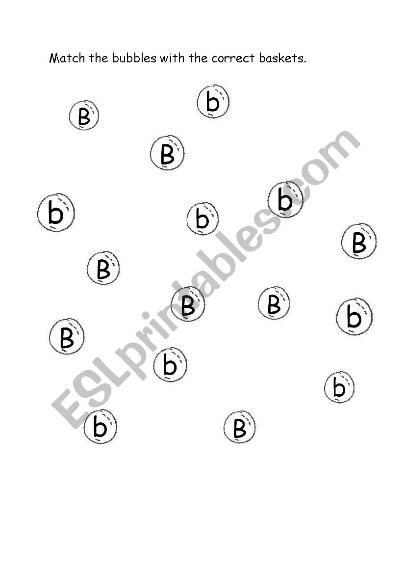 Letter Bb worksheet