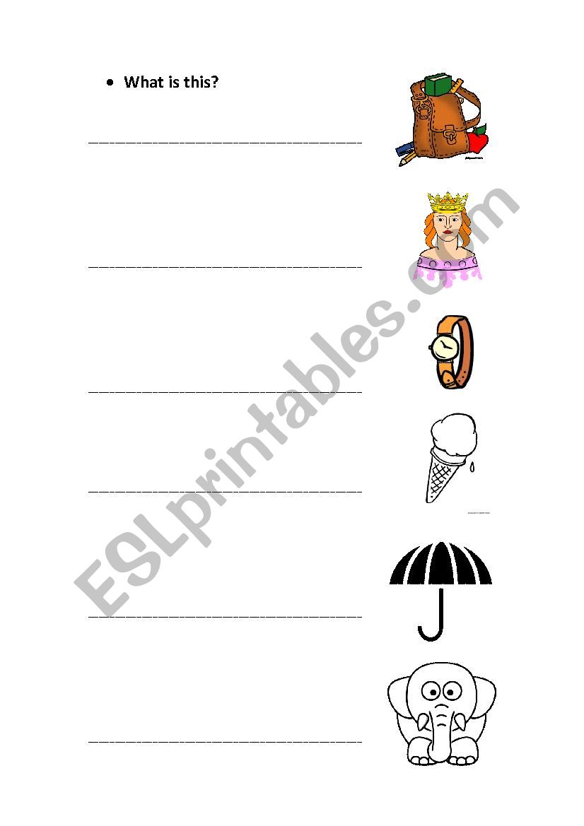 it´s a/an.. worksheet
