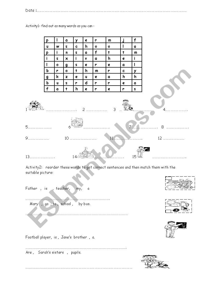 7th form worksheet worksheet
