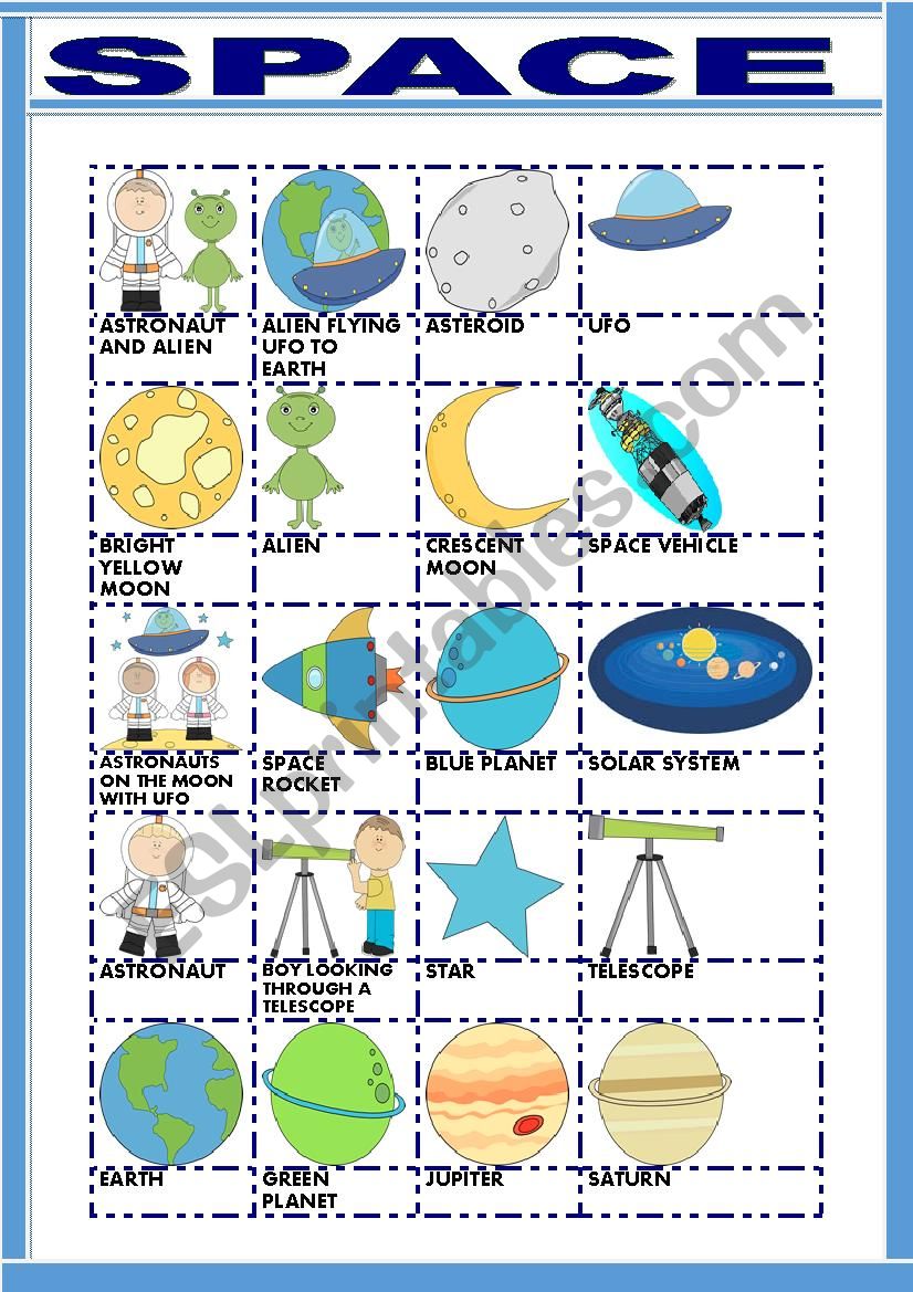 SPACE worksheet