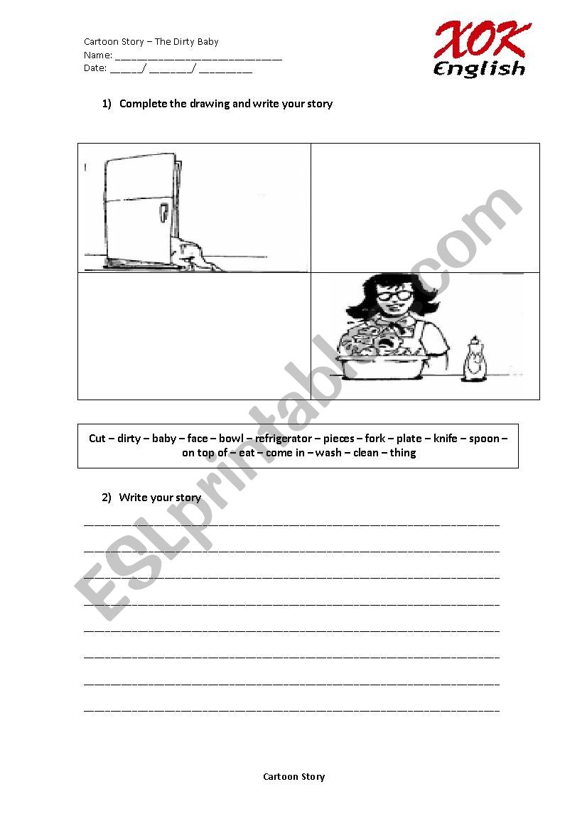 Finish and write the story worksheet