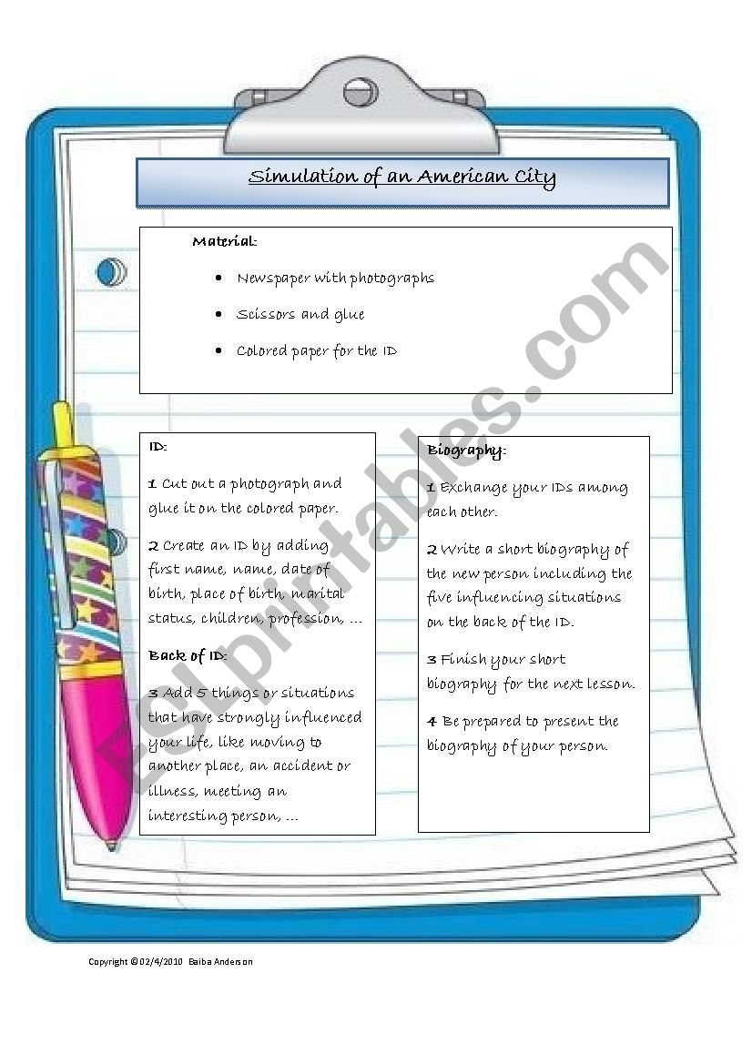 South Africa worksheet