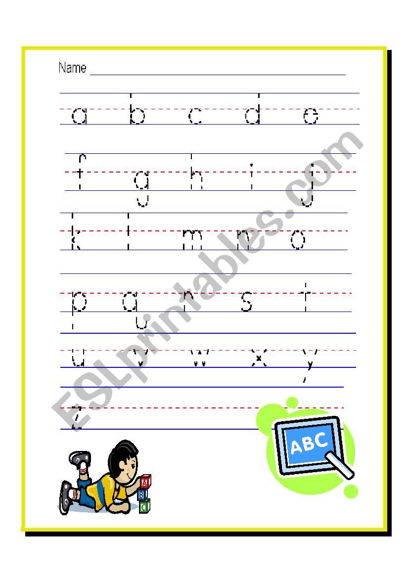 alphabet practice sheets worksheet