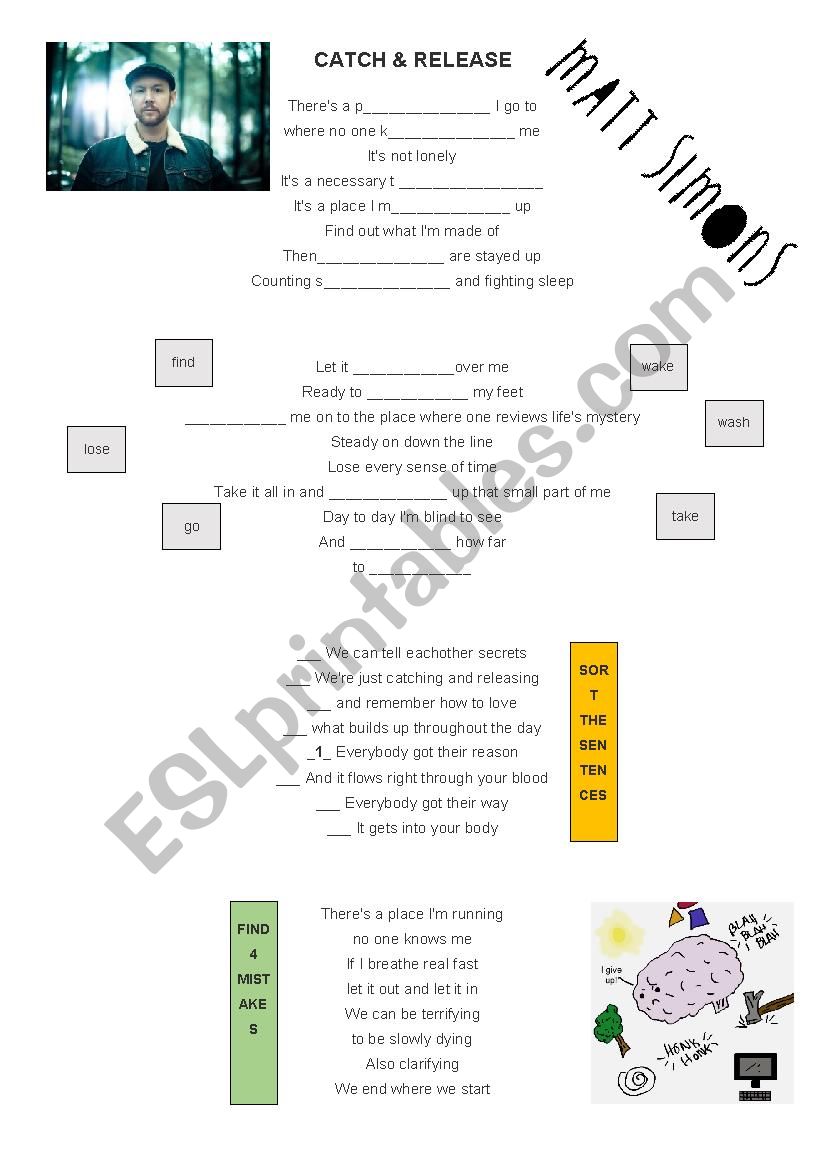 Song CATCH AND RELEASE (Matt Simmons)