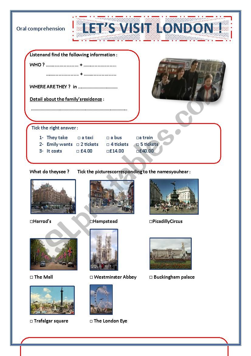 London worksheet