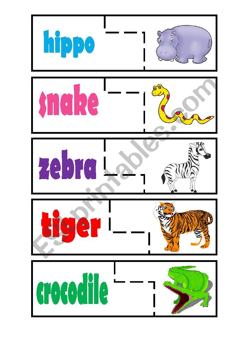 Animals Game Puzzle  worksheet