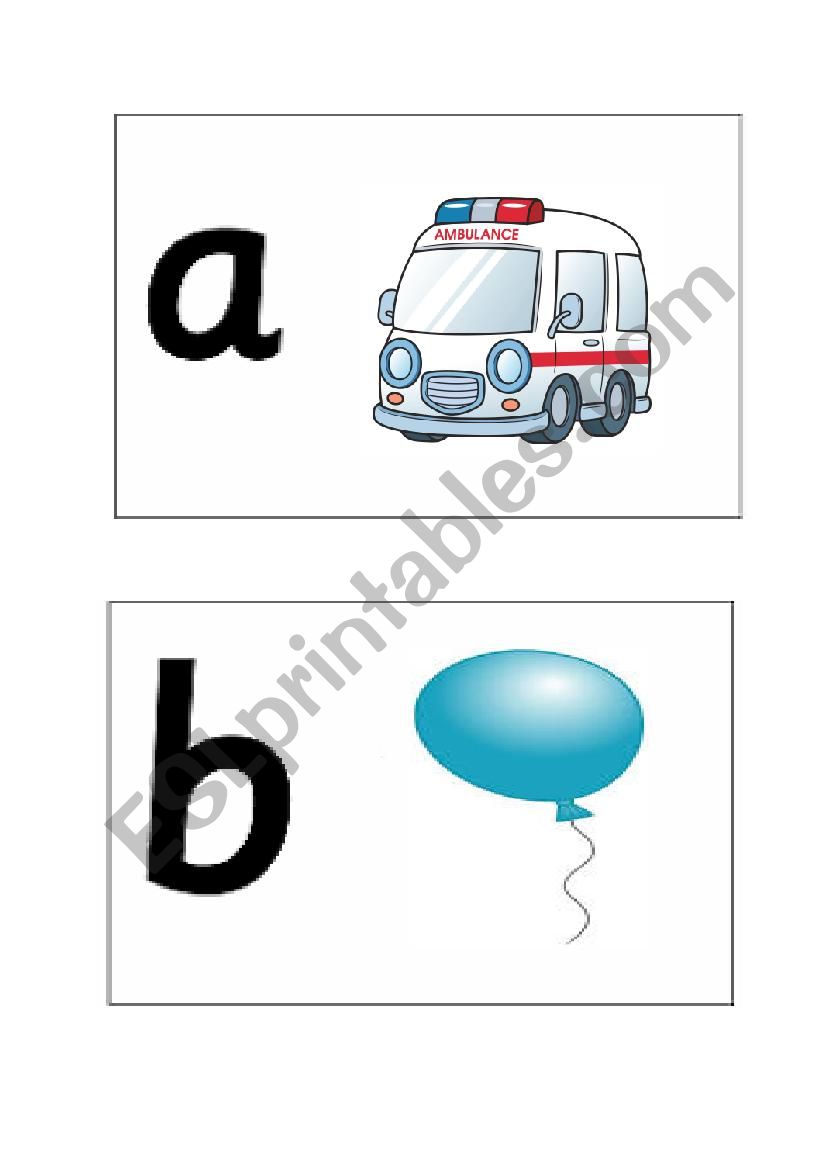 Alphabet Flashcard Grade 2 Unit 1 WORDS