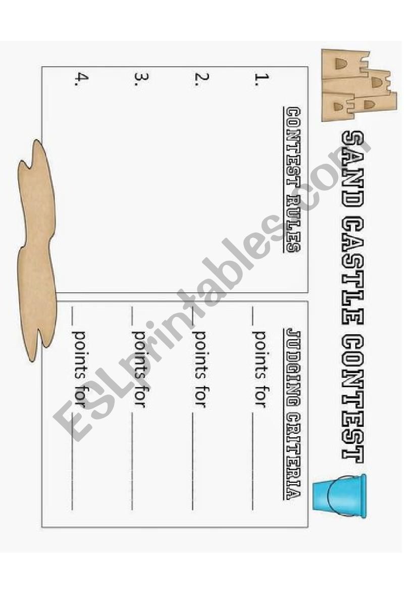 The sandcastle contest rules worksheet