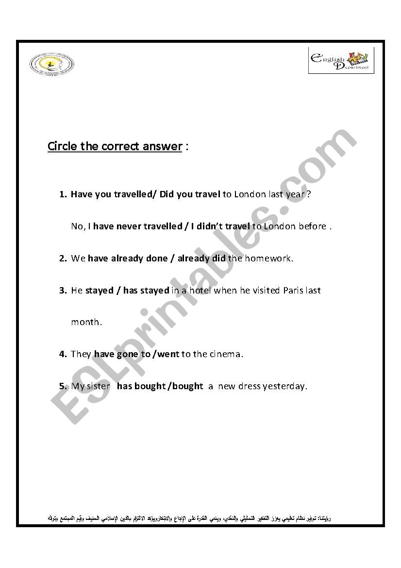 present perfect vs past simple 
