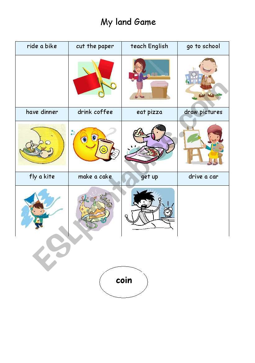 irregular verb board game worksheet