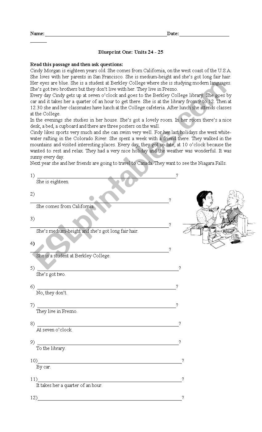 Revision worksheet