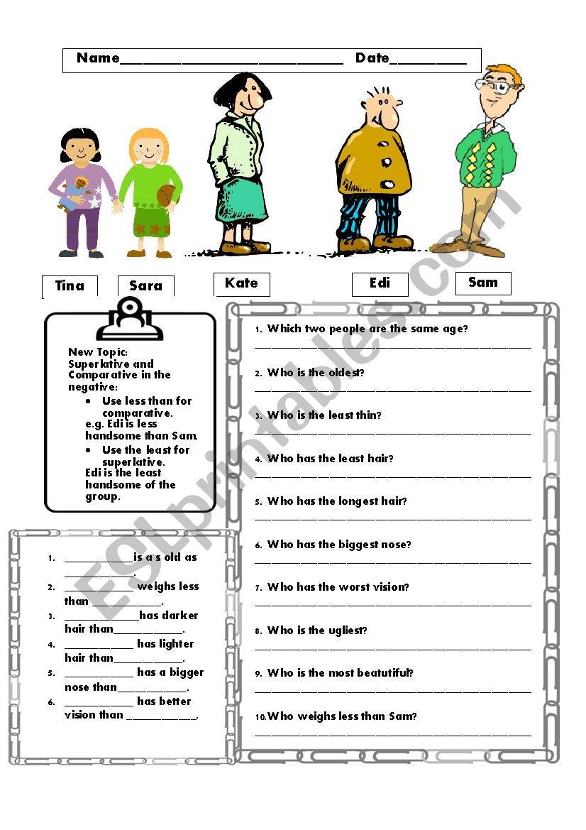 Physical Description Worksheet 