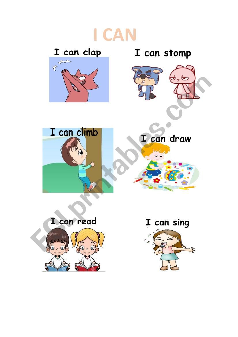 flashcard_I_can worksheet