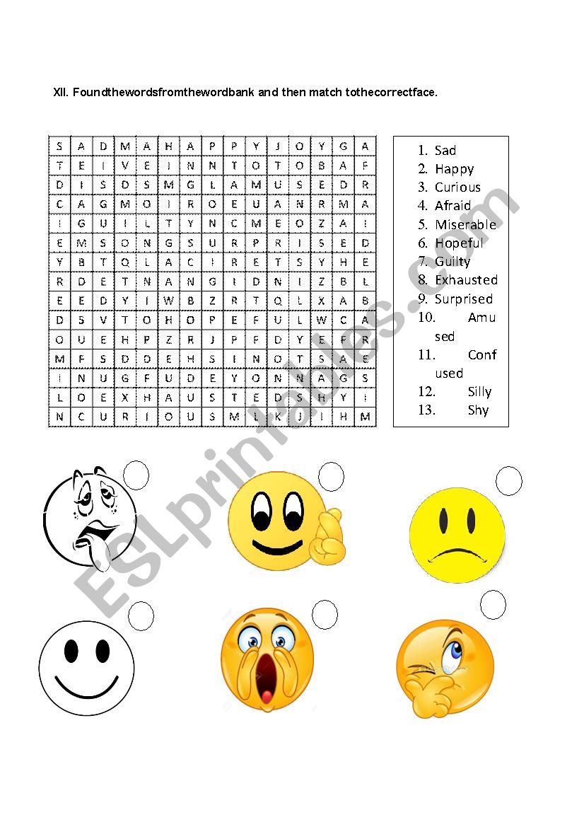 Feelings and Emotions Letter Soup