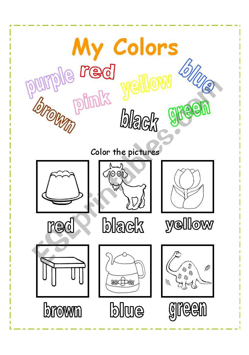 My Colors worksheet