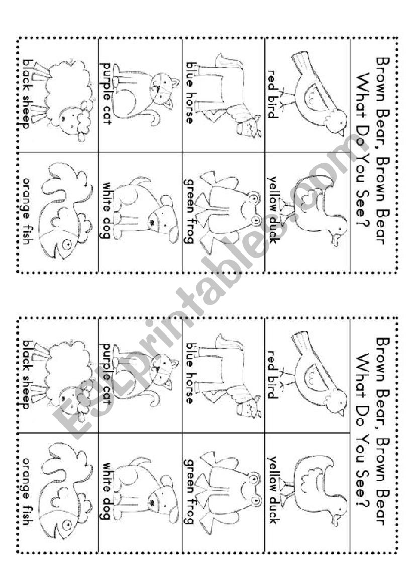 Brown bear worksheet