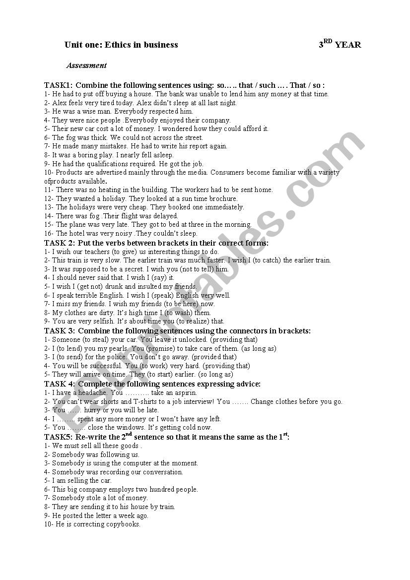 grammar practice worksheet