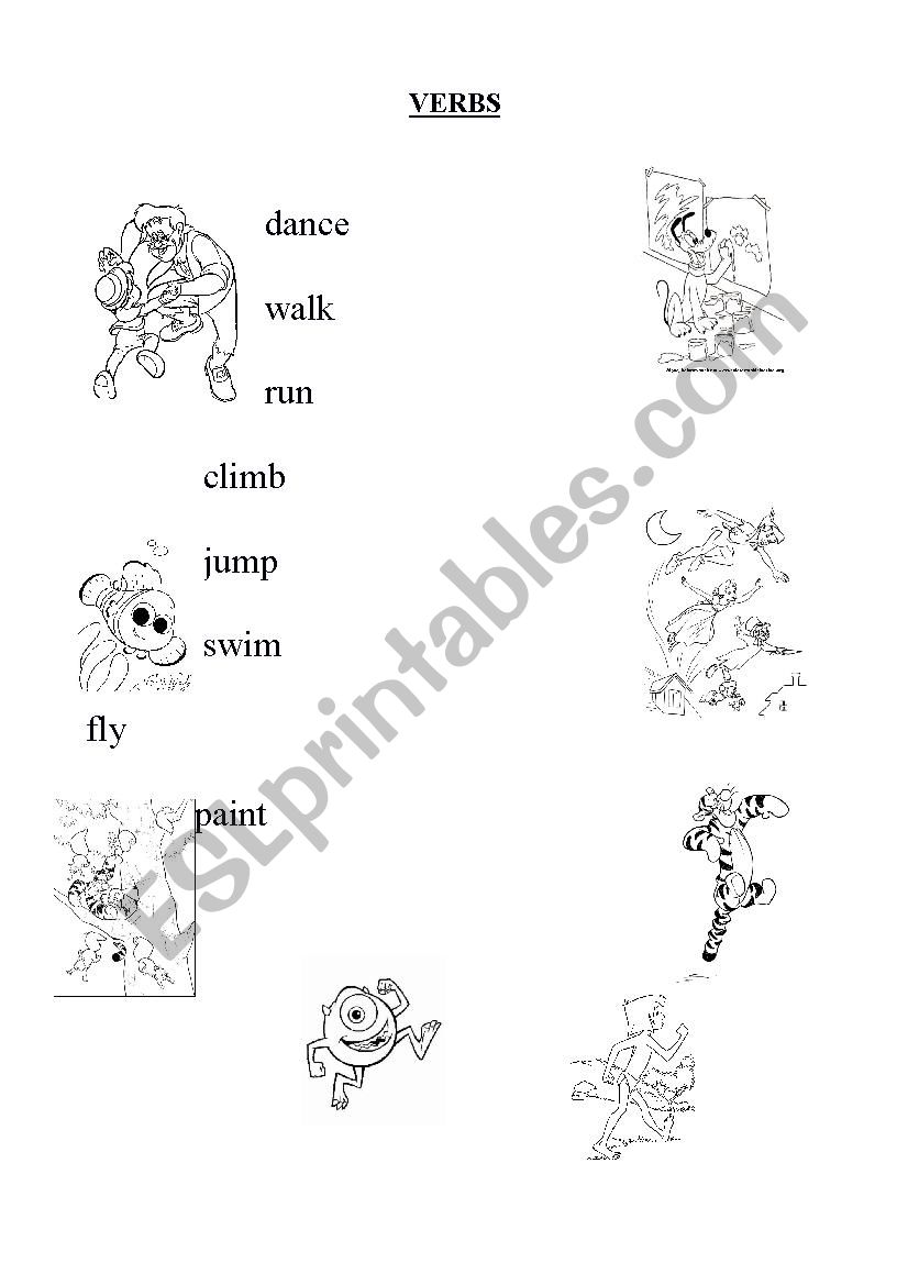 Verbs worksheet