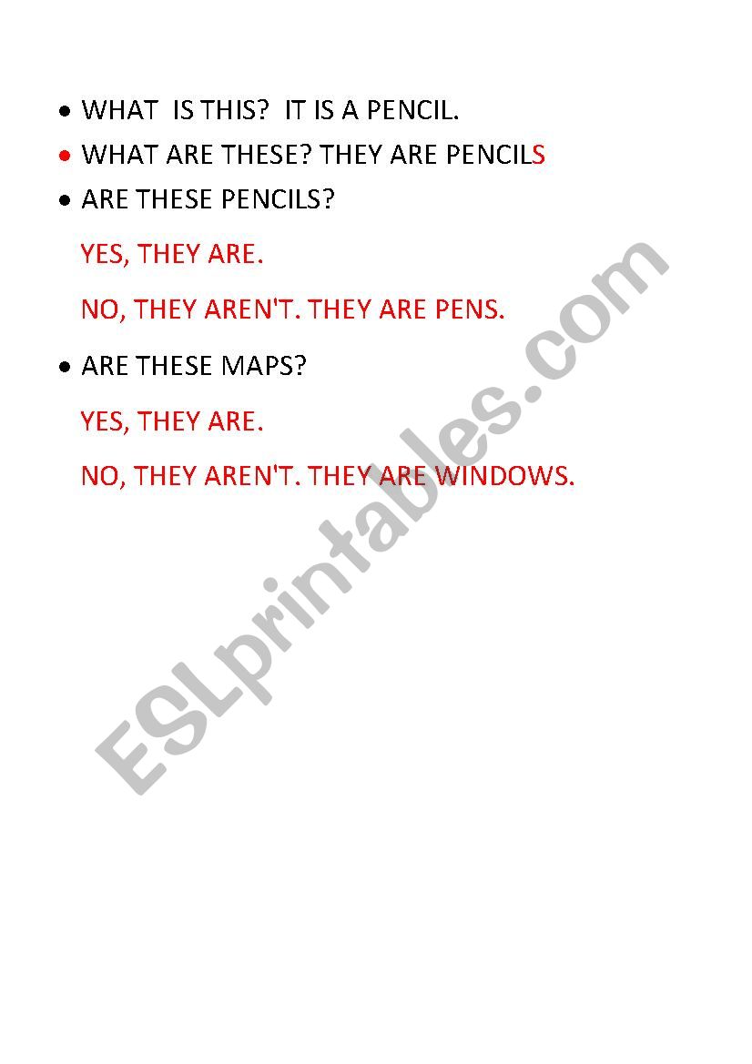 what is this? worksheet