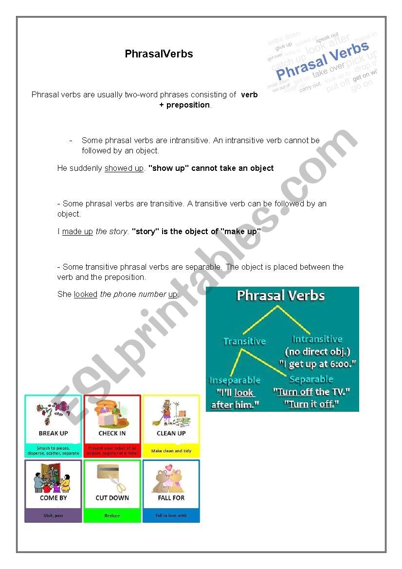 Phrasal Verb worksheet