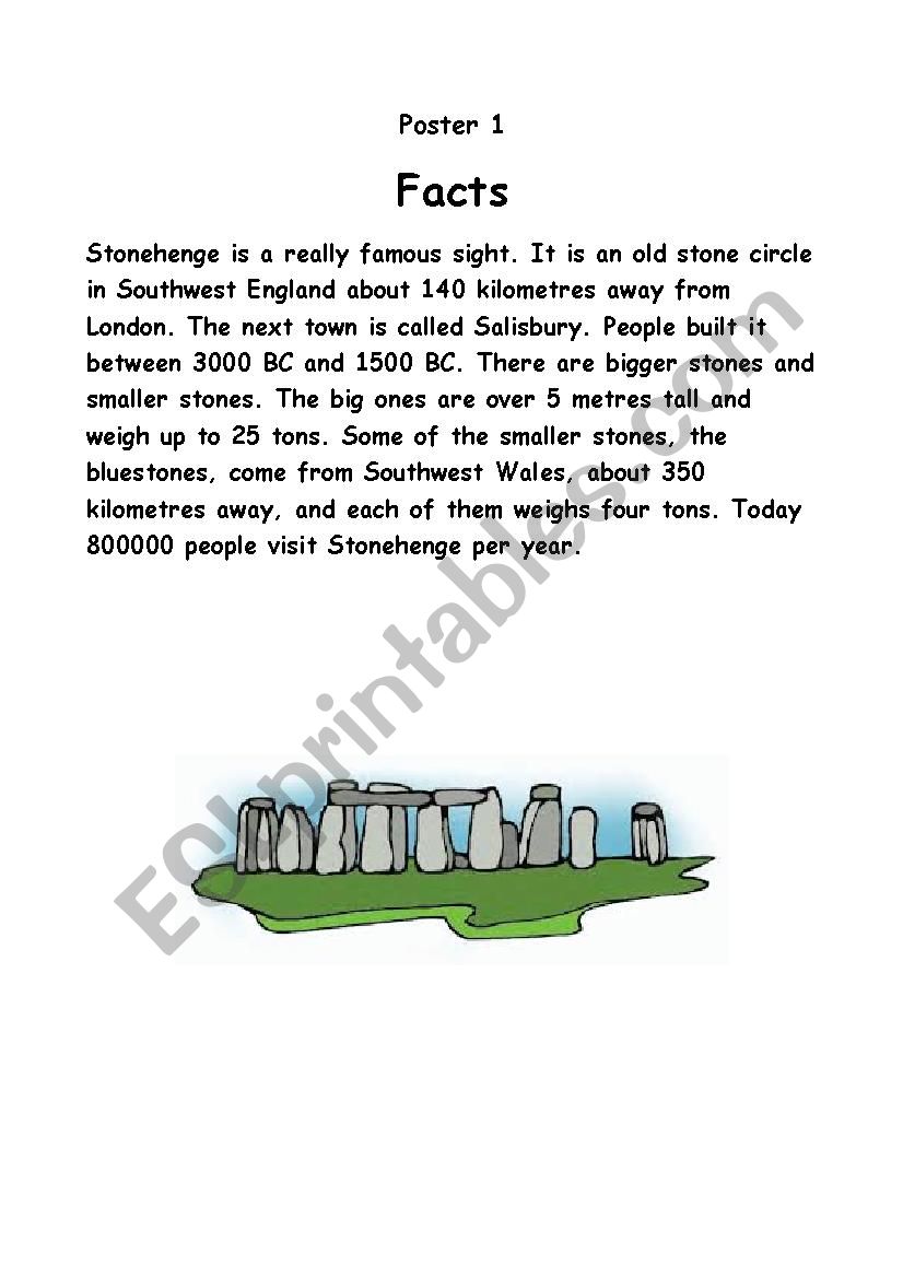 The mystery of Stonehenge worksheet