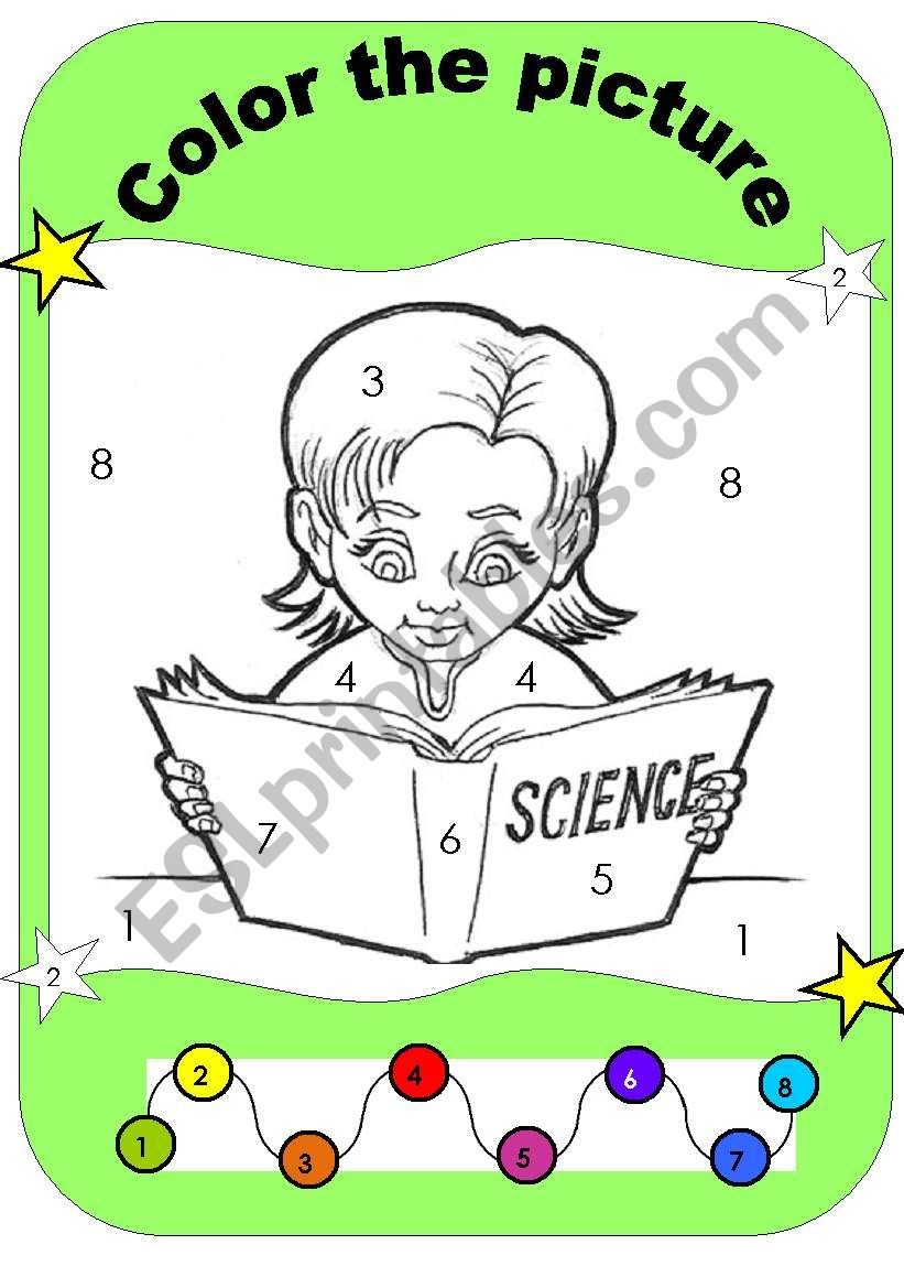 COLOR THE PICTURE! worksheet