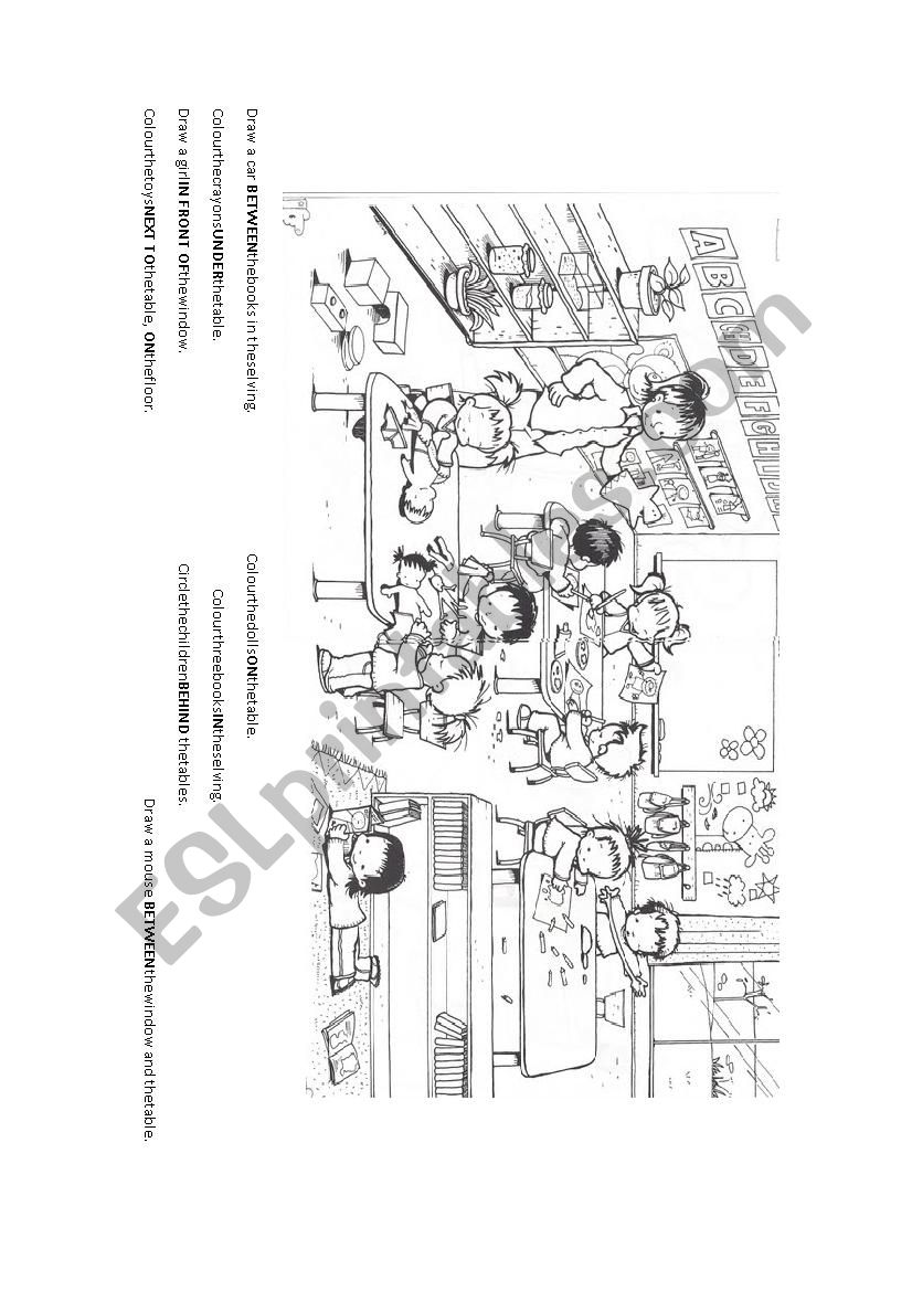 Prepositions worksheet