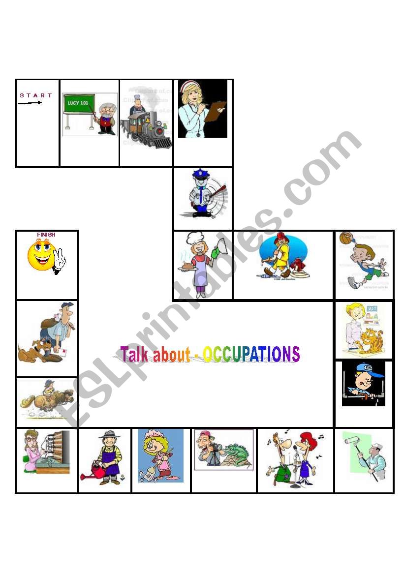 Talk Abot- Occupations worksheet