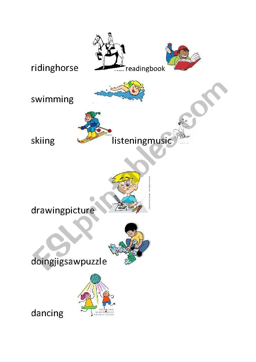 like /don´t like exercise worksheet