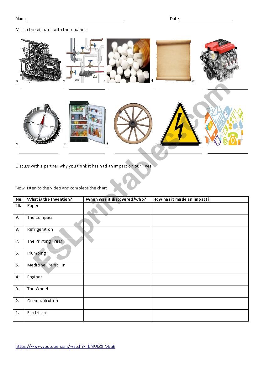 inventions listening comprehension