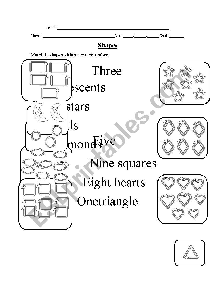 Shapes worksheet