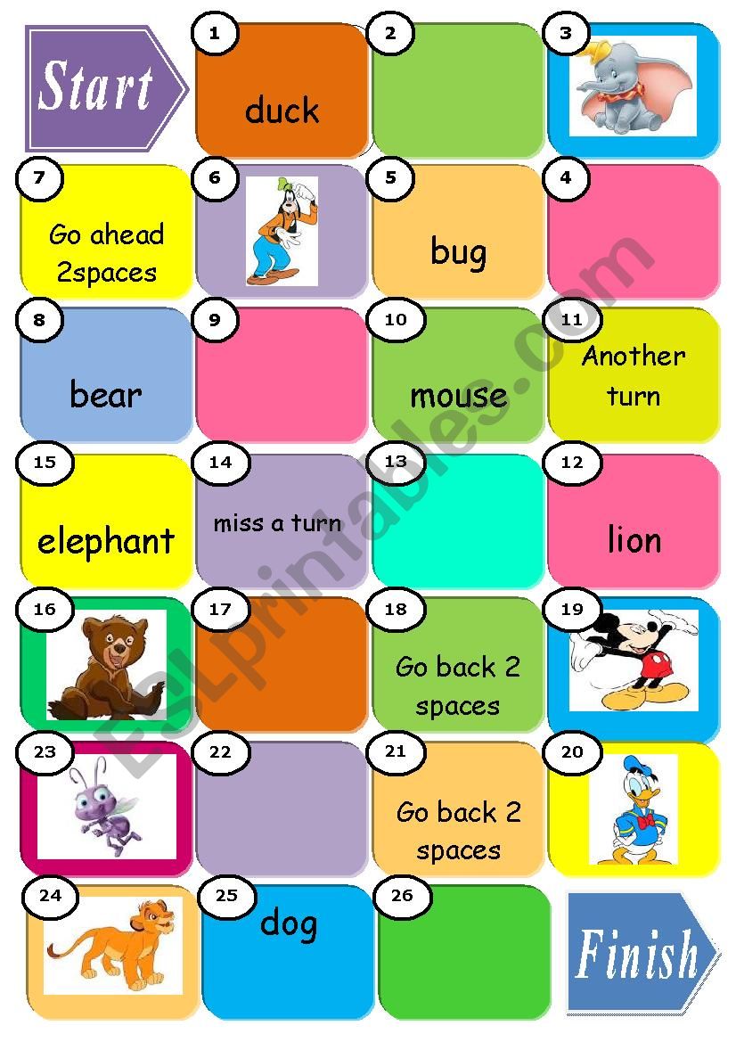 Animal  - Walt disney worksheet