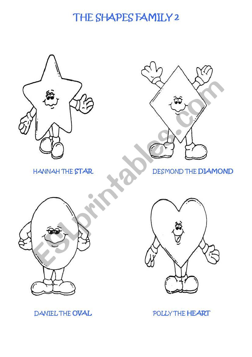 The Shapes Family 2 worksheet