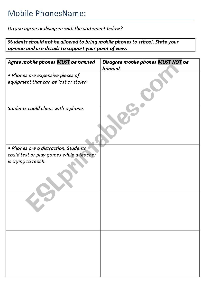 Persausive text template scaffold