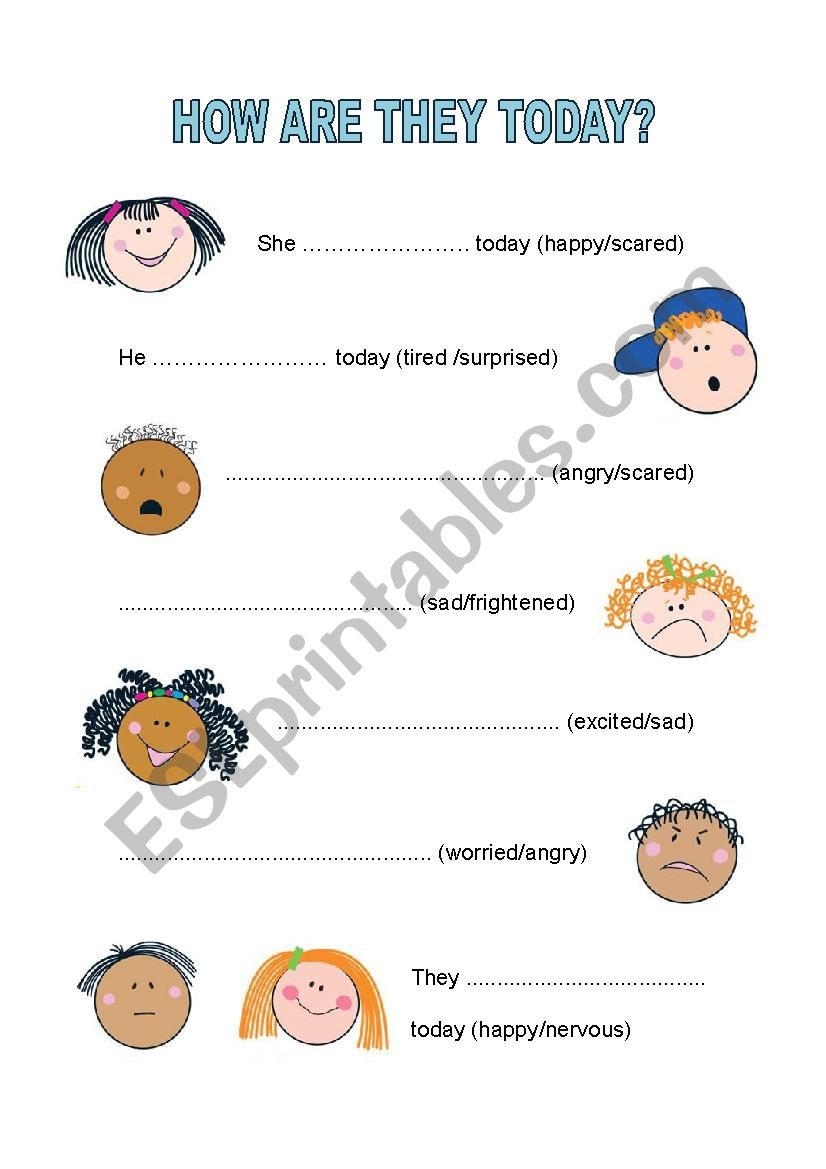 Feelings worksheet worksheet