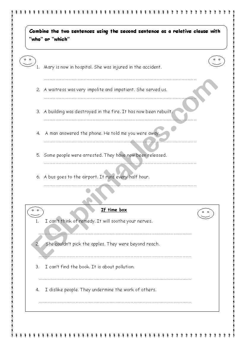 actiivty worksheet