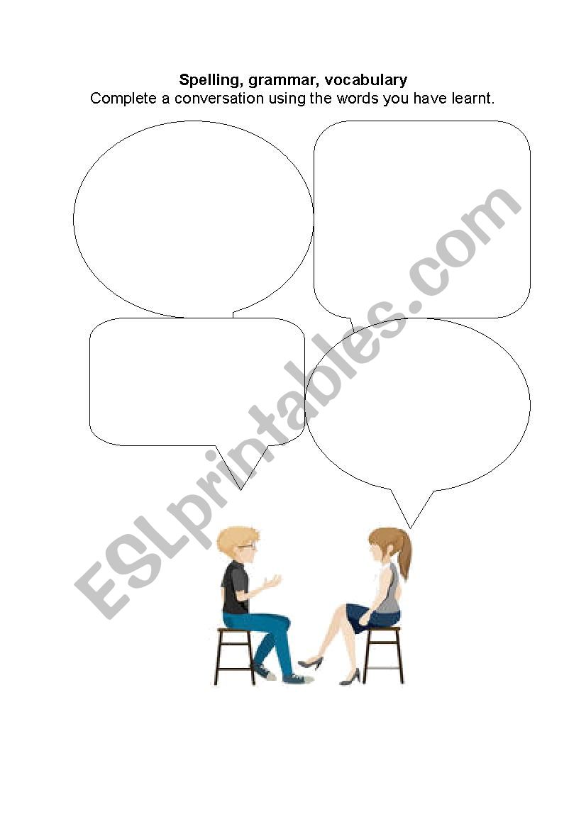 Simple Conversation Template or Activity