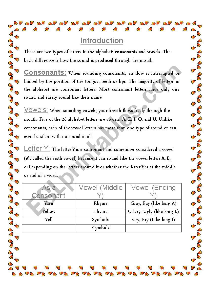 Phonetics  worksheet