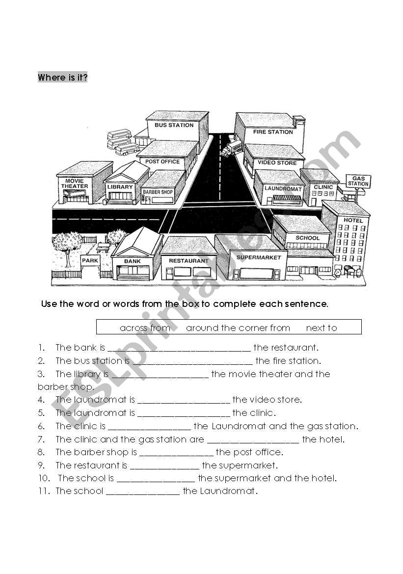 Location  worksheet