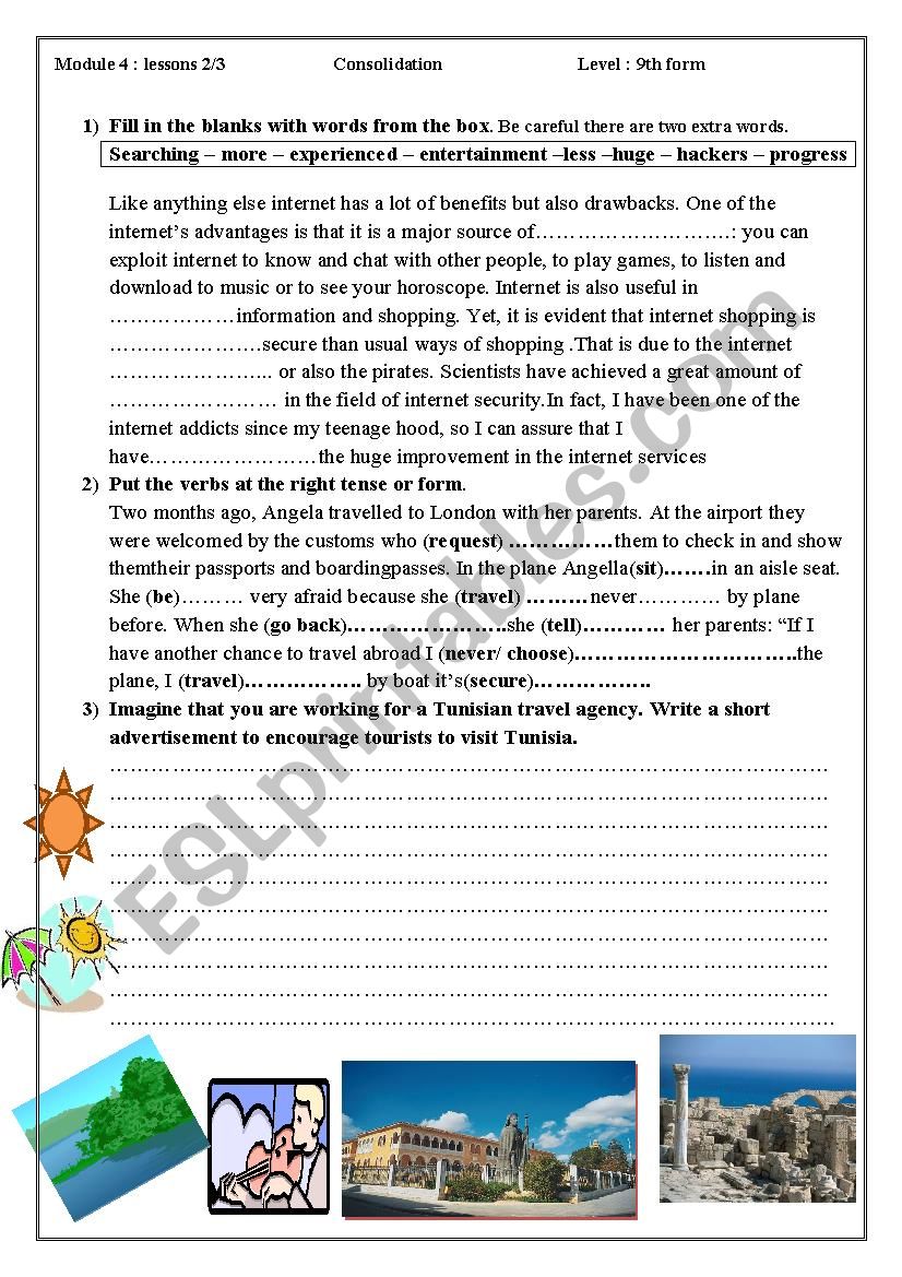  services worksheet